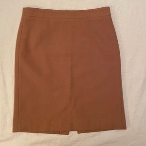 J Crew The Pencil Skirt Camel, light brown, size 4
